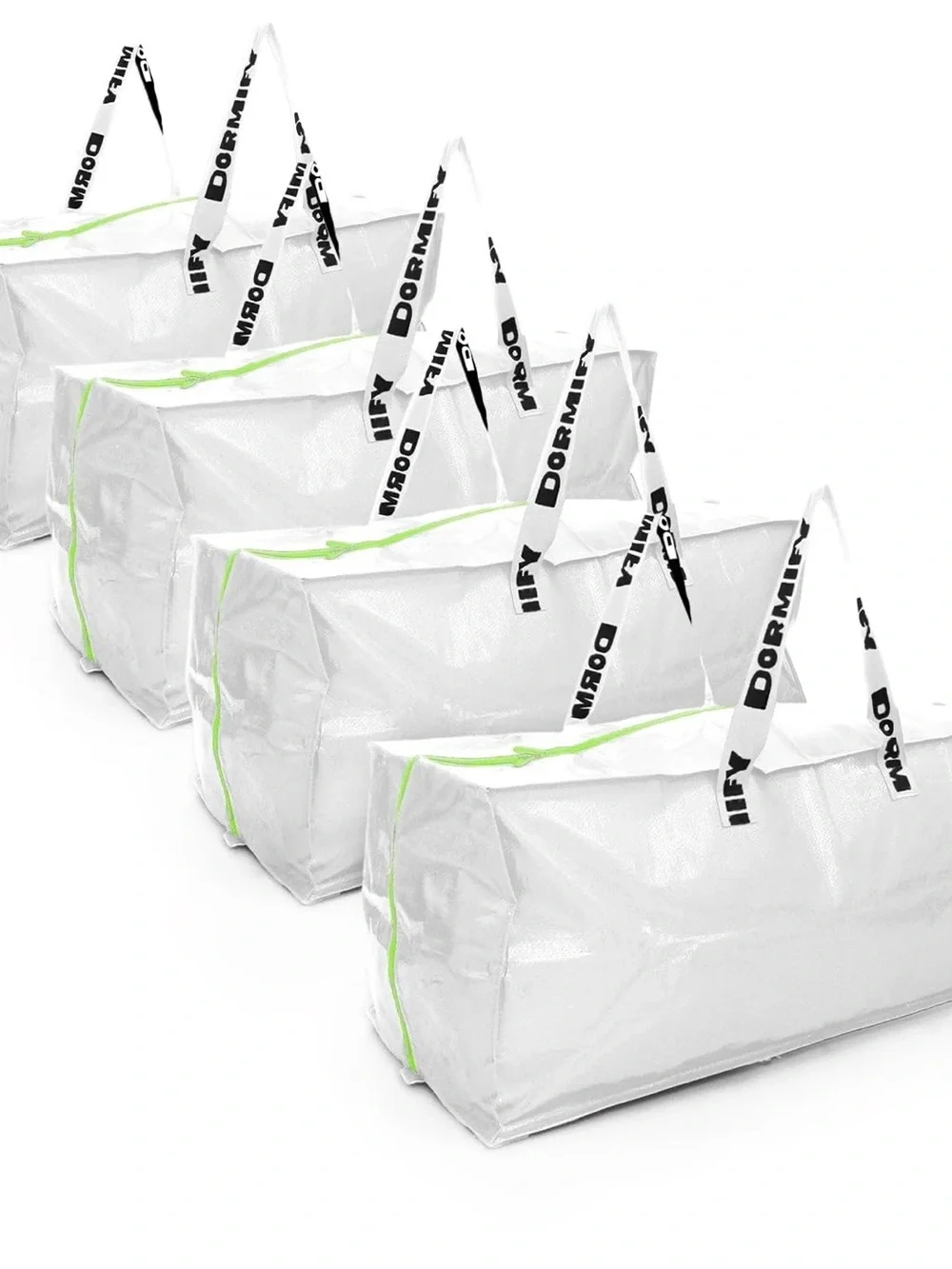 Dormify SET OF 4 White Duffel Storage Bag